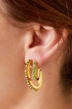 Pendientes de acero inoxidable Shimmer Spark