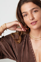 Pulsera básica de eslabones de acero inoxidable