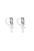 Pendientes Faith Plata Acero inoxidable