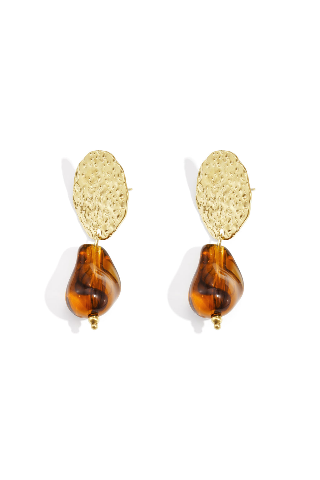 Pendientes colgantes de acero inoxidable de forma irregular. Serie casual y sencilla para uso diario. Joyería para mujer.