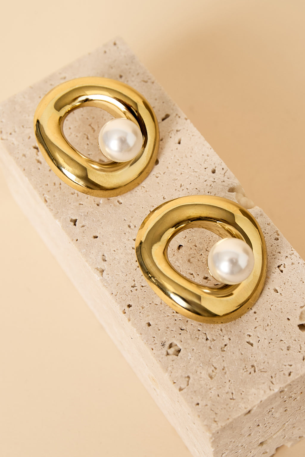 Pendientes de acero inoxidable con forma de círculo, estilo casual, diario, sencillo, para mujer.