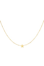 estrella de collar de acero inoxidable 