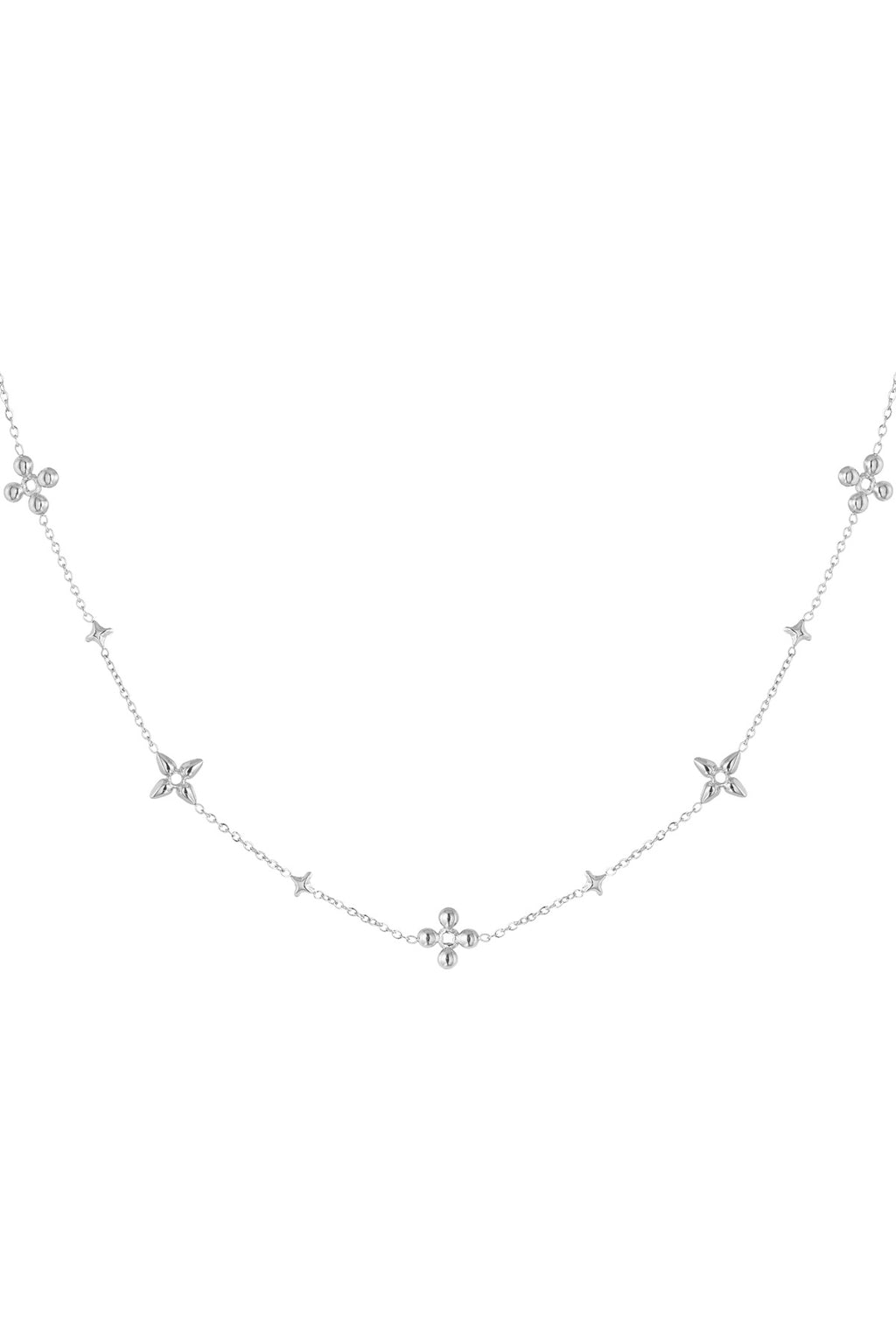 collar de fiesta de flores