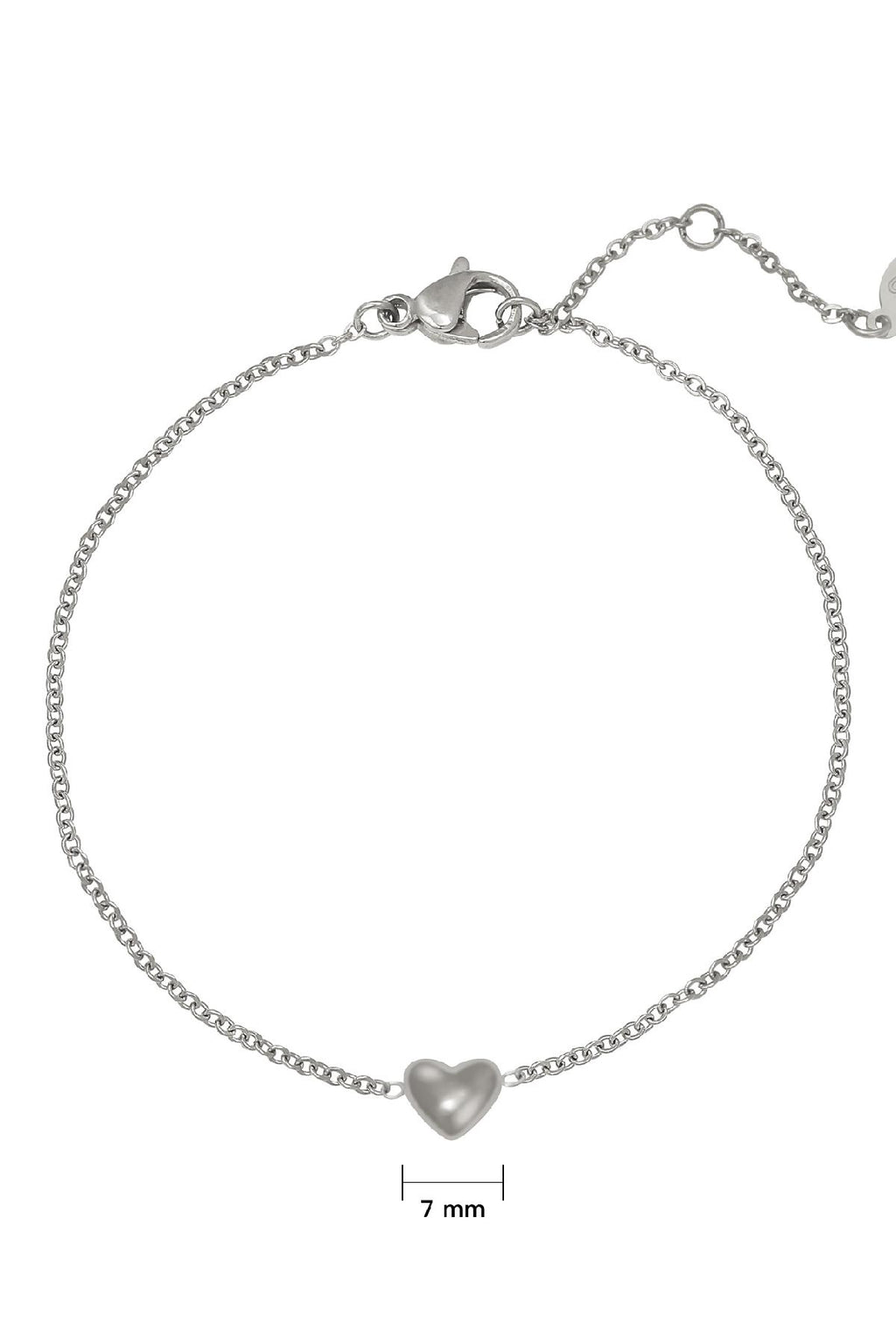 Pulsera Always in my Heart Plata Acero inoxidable