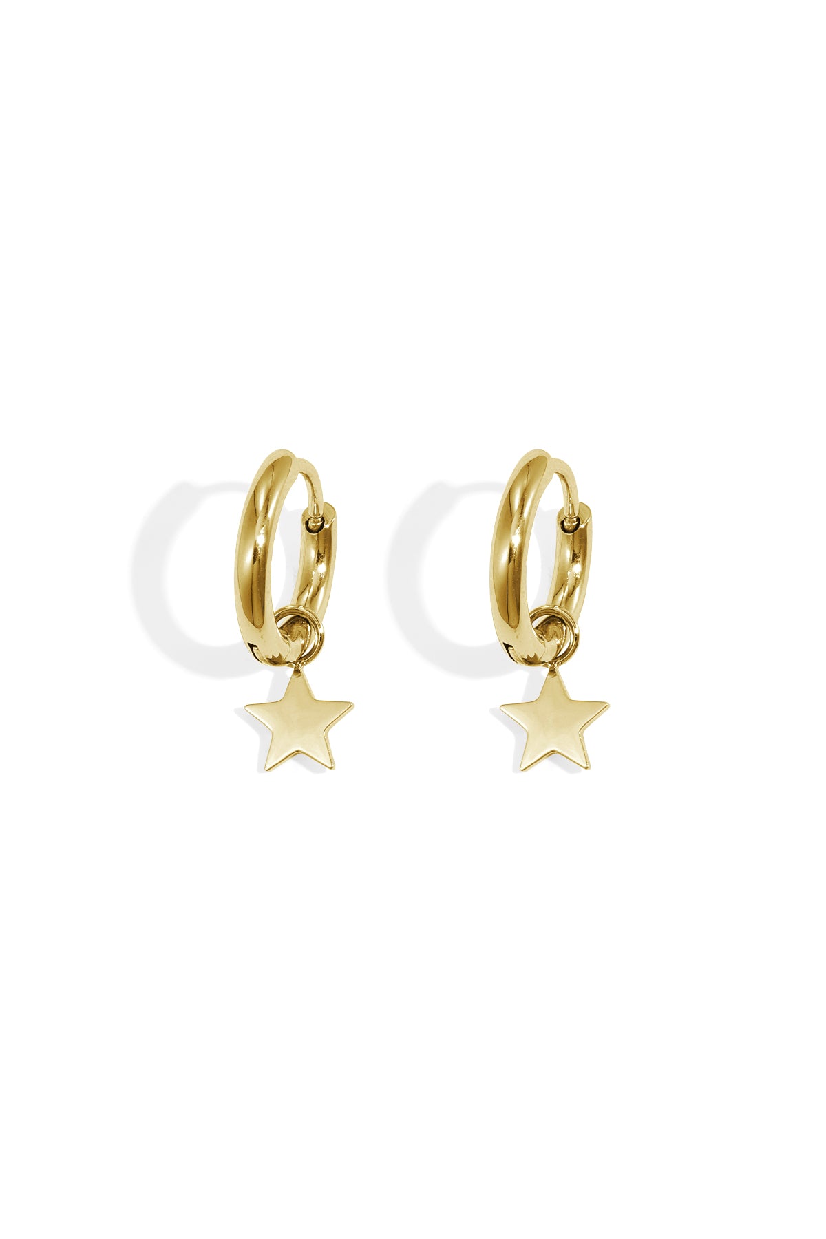 Pendientes Star Plata Acero inoxidable
