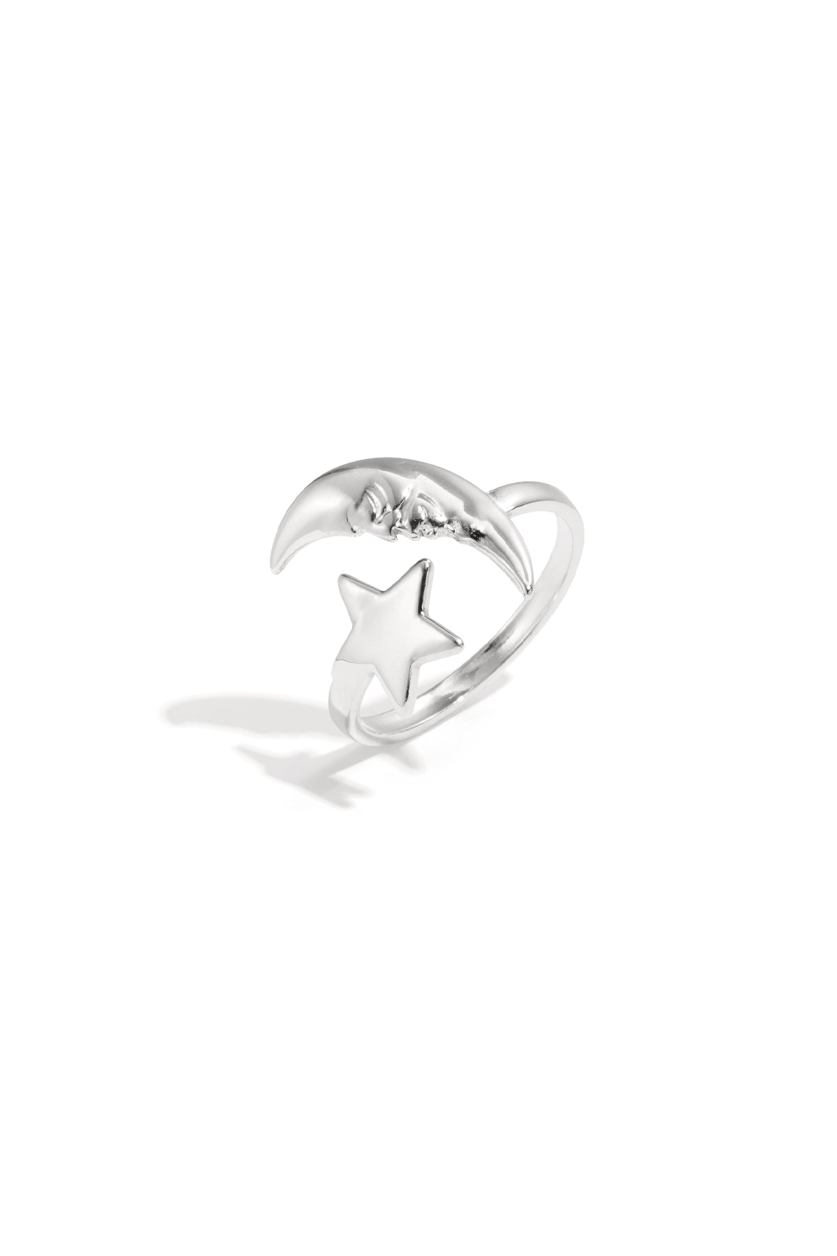 Anillos minimalistas de acero inoxidable con diseño de estrella, informales, diarios, serie sencilla, joyería para mujer