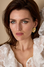 Pendientes de acero inoxidable con diseño de martillo, serie informal, diaria y sencilla, joyería para mujer.