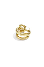 Puños de oreja de acero inoxidable líneas Serie simple diaria Joyas para mujer