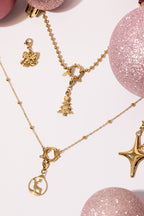 Joyas Charms Planta Casual Navidad Serie Simple Joyas para mujer