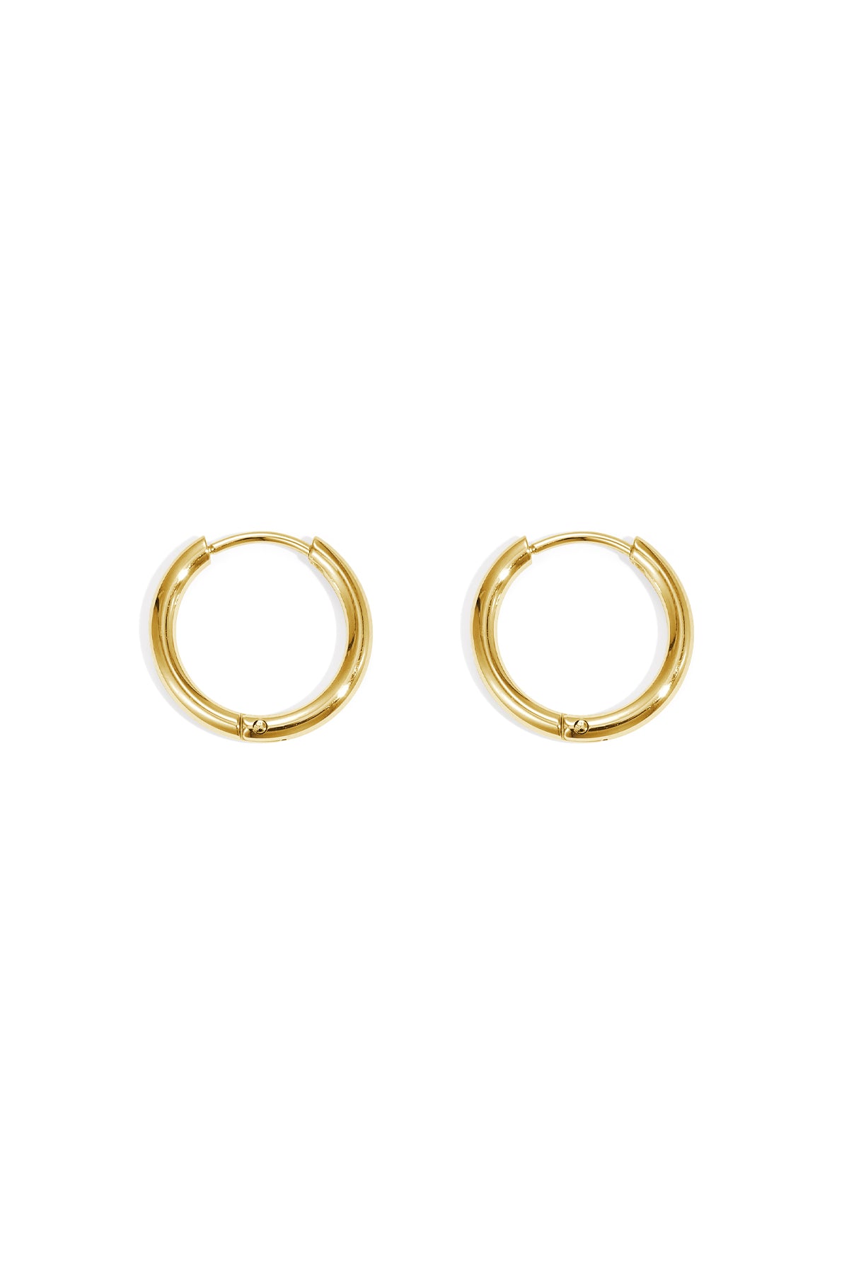 Pendientes Little Hoops 1,6cm Color dorado Acero inoxidable