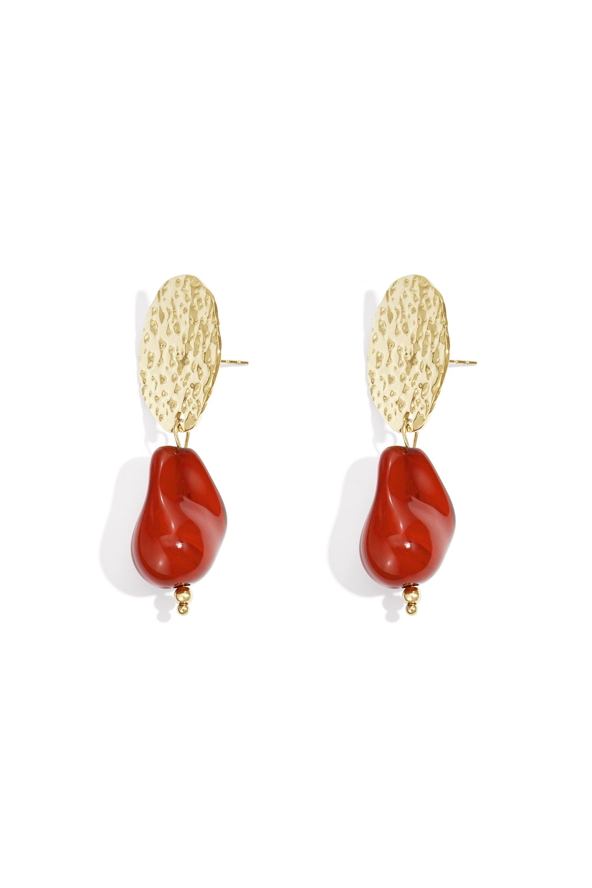 Pendientes colgantes de acero inoxidable de forma irregular. Serie casual y sencilla para uso diario. Joyería para mujer.