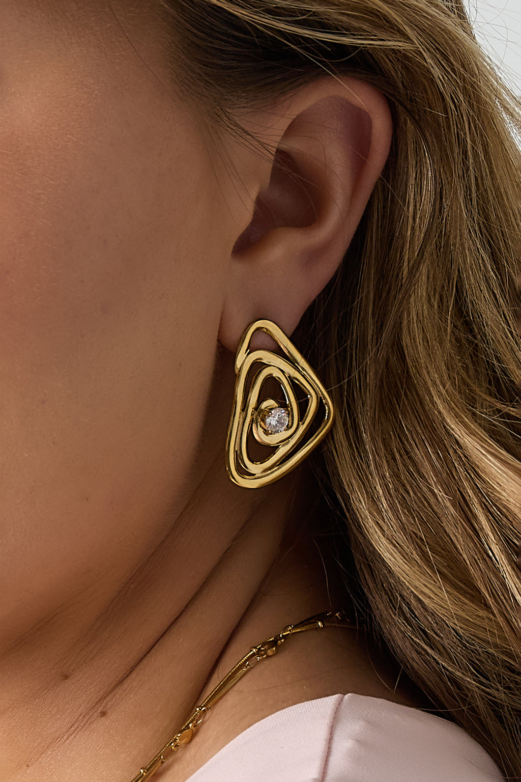 Pendientes de hipnosis con piedra