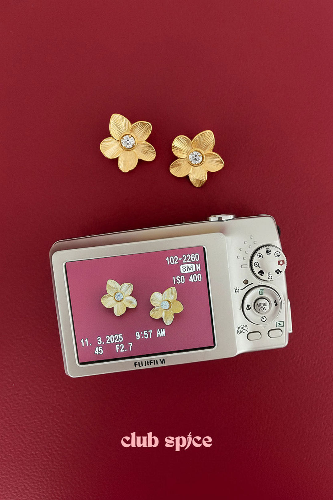 Pendientes de acero inoxidable con diseño de flores, estilo casual, diario, sencillo, para mujer